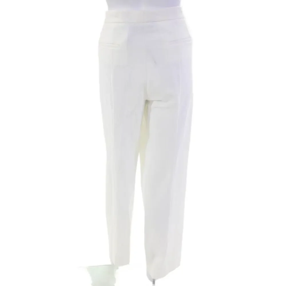Sharis Womens Zippered Mid-Rise Tapered Dress Pants Solid White Size 50
